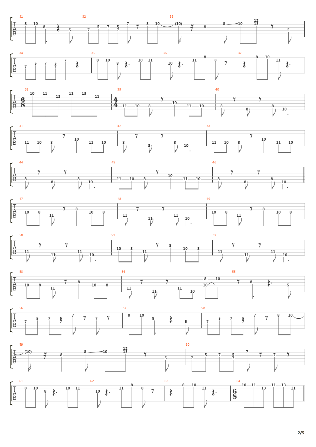 Valedictory吉他谱