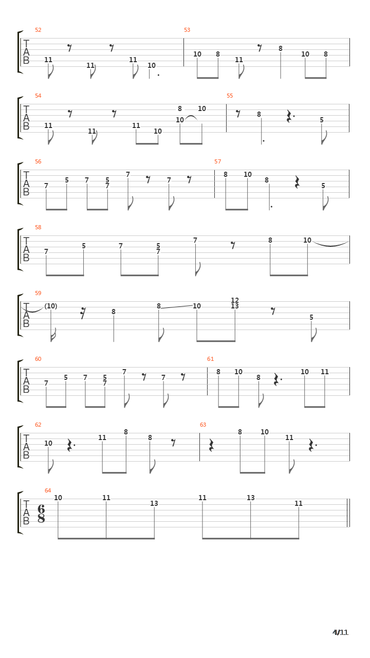 Valedictory吉他谱