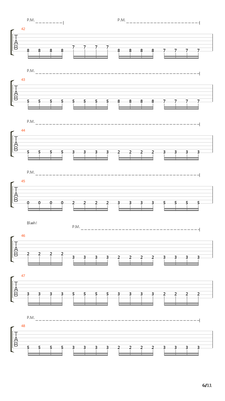 Bergtrollets Hevn吉他谱