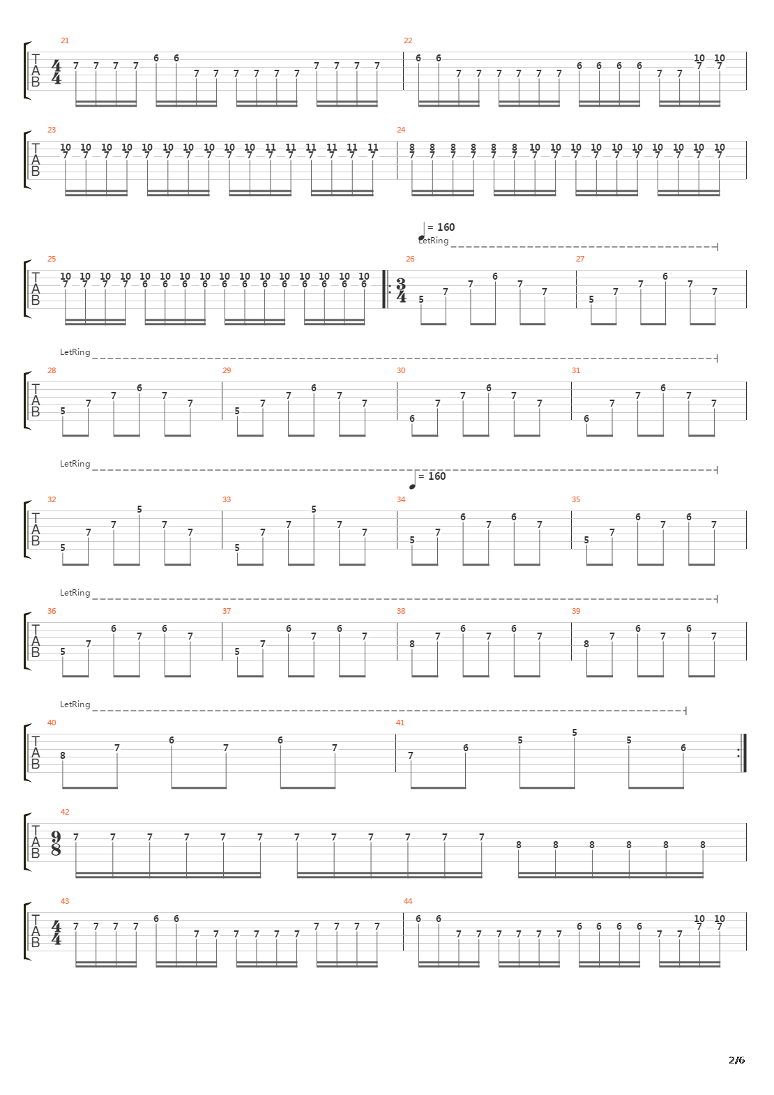 Funeral Procession吉他谱