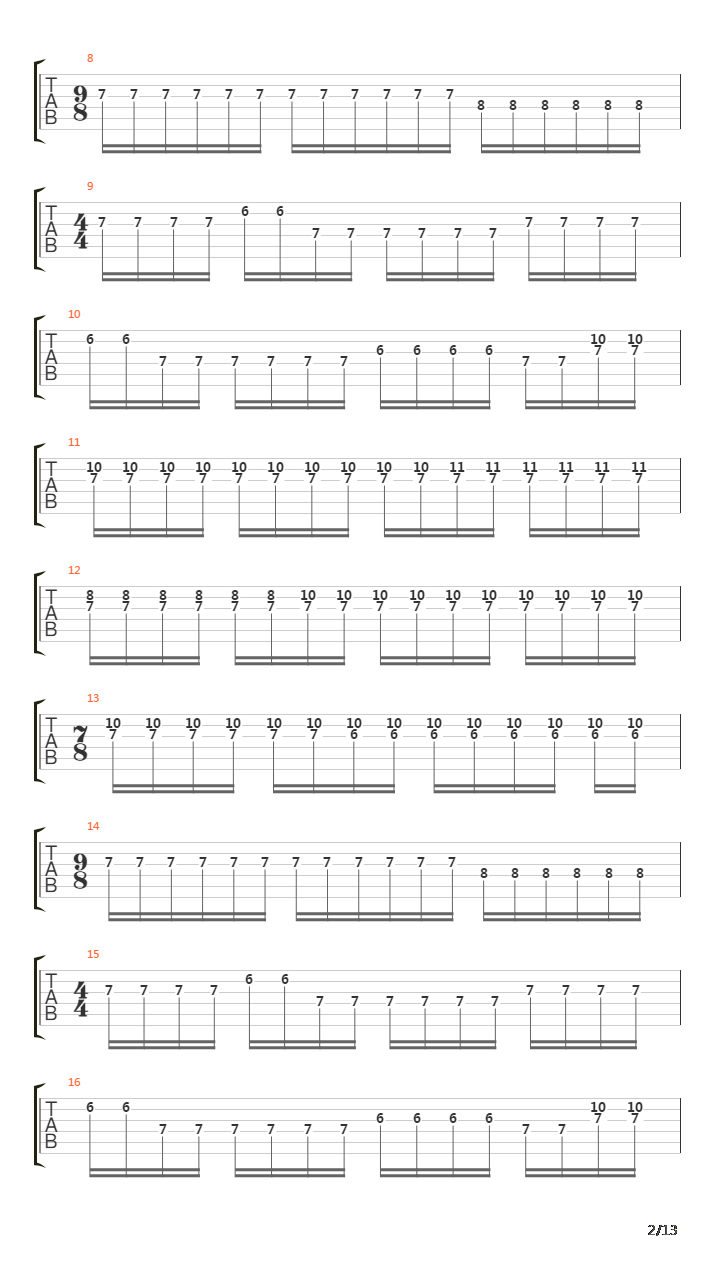 Funeral Procession吉他谱
