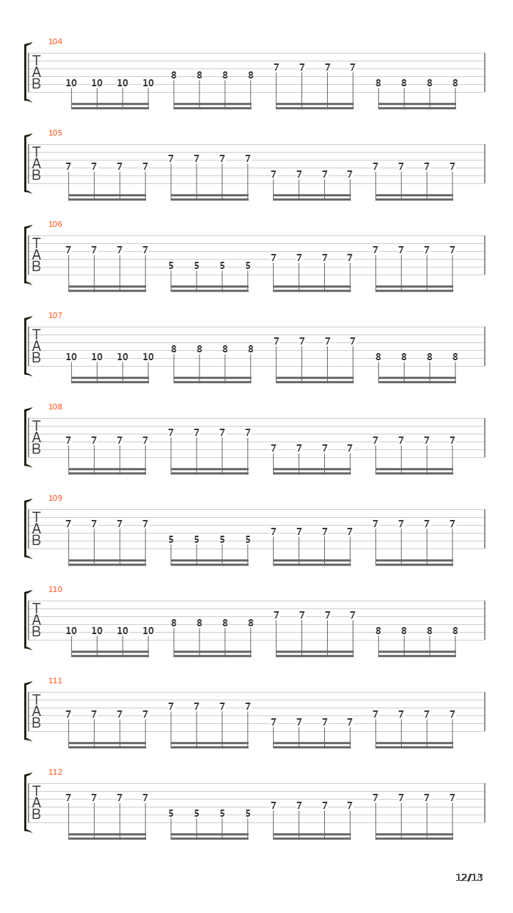 Funeral Procession吉他谱