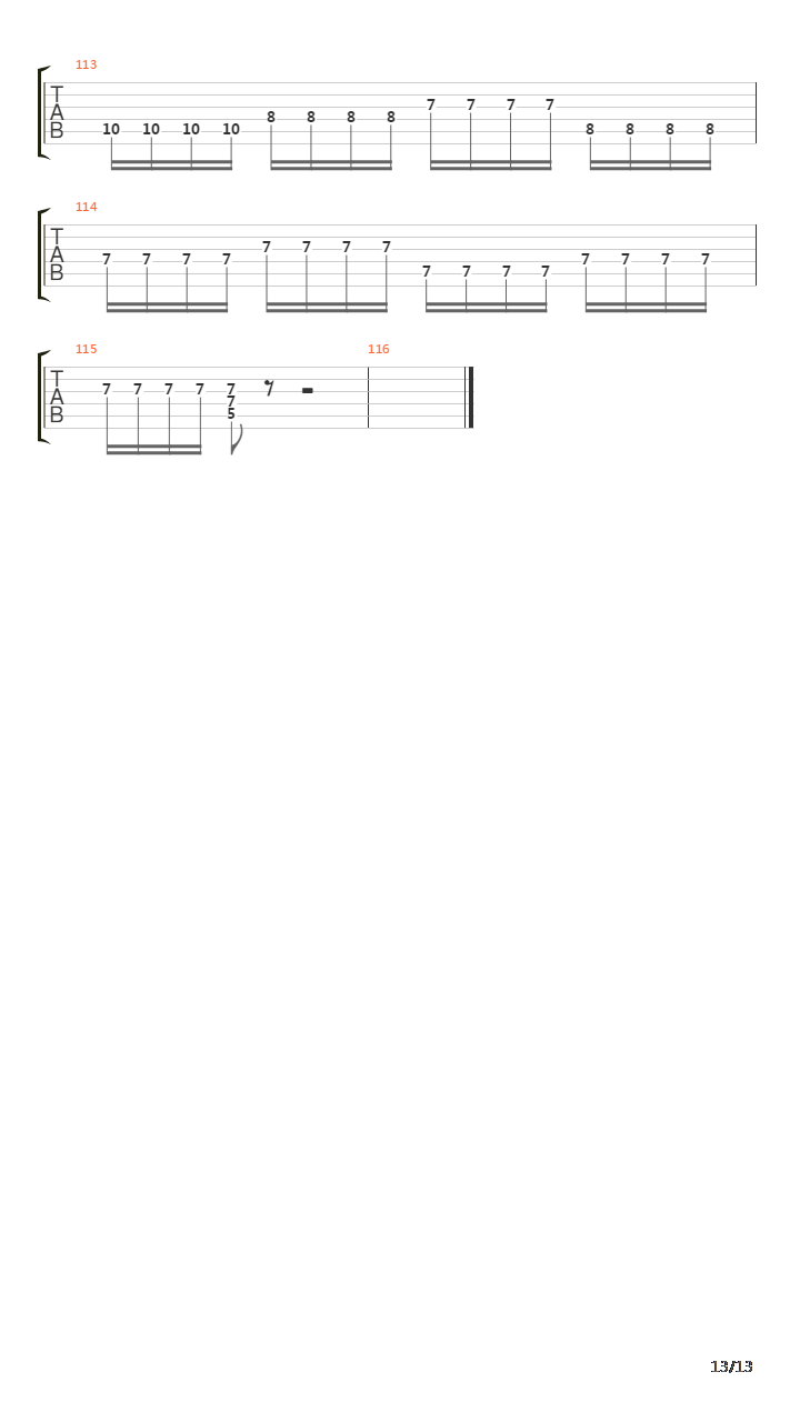 Funeral Procession吉他谱