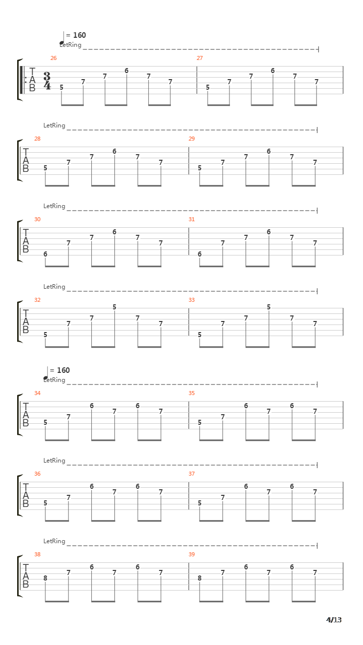 Funeral Procession吉他谱