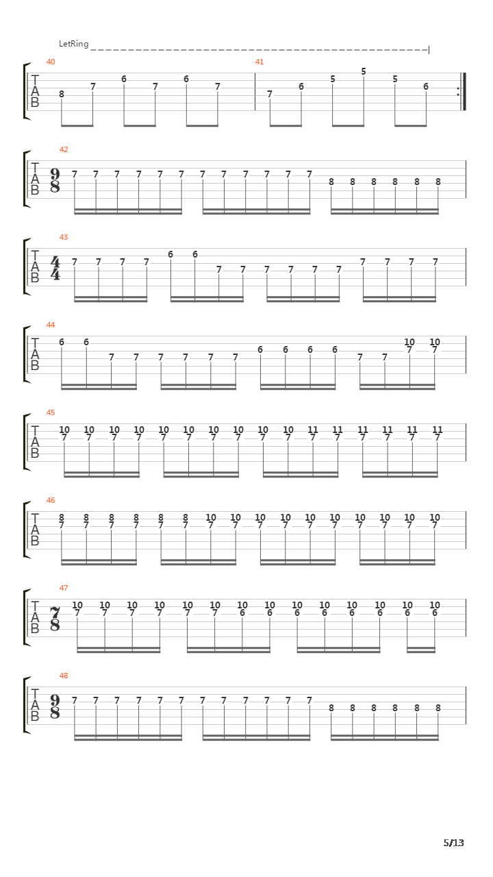 Funeral Procession吉他谱