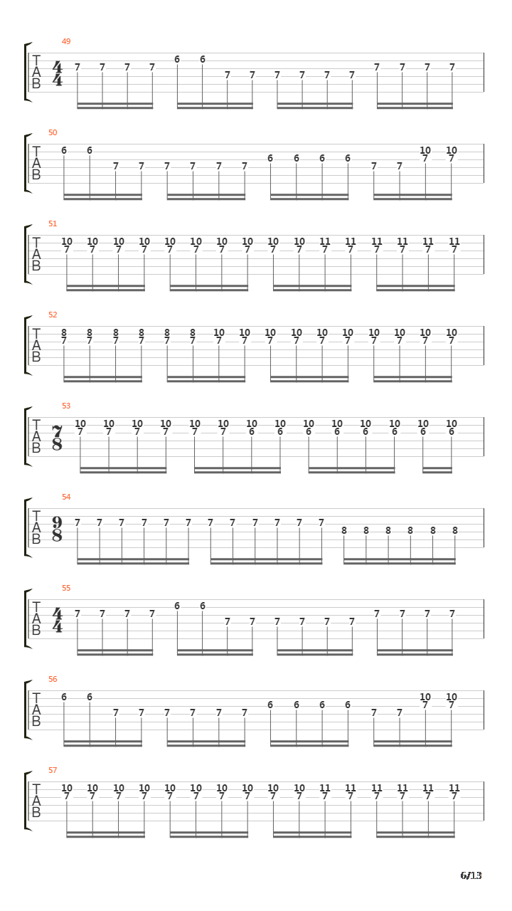 Funeral Procession吉他谱