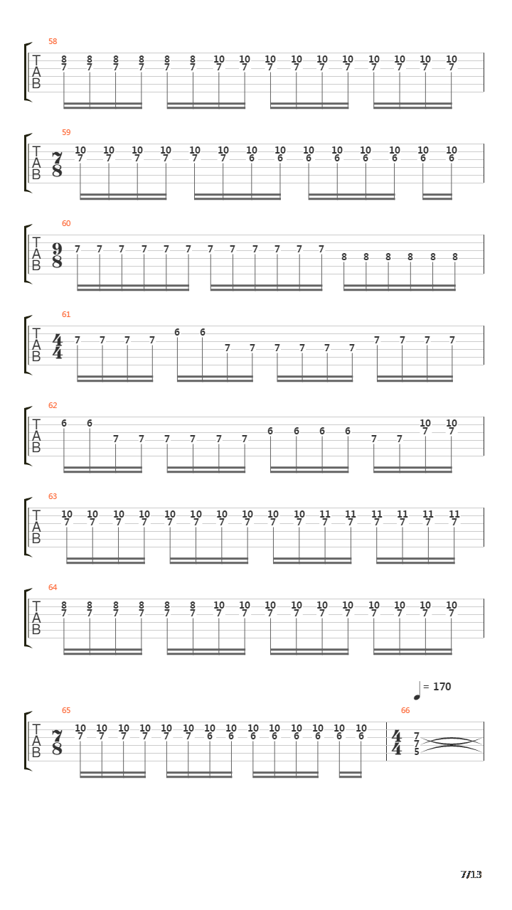 Funeral Procession吉他谱