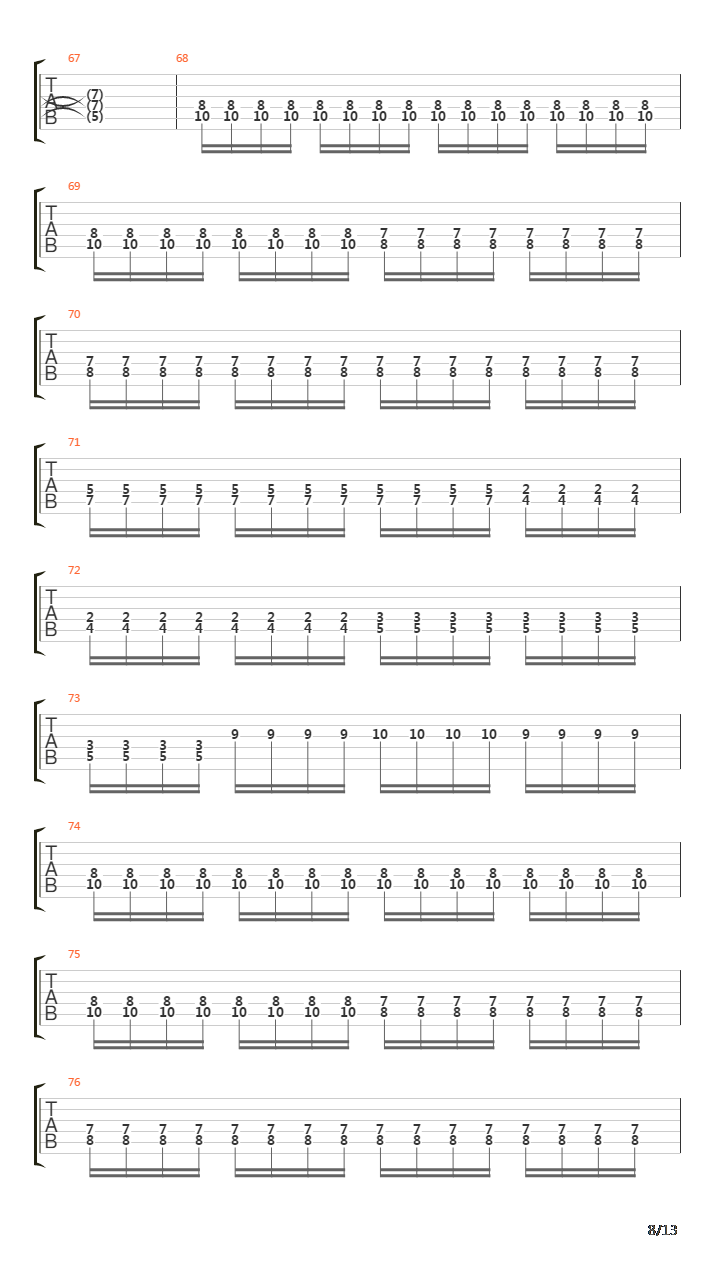 Funeral Procession吉他谱