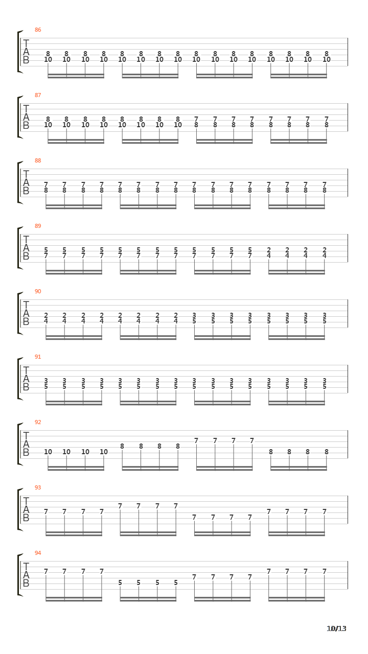 Funeral Procession吉他谱