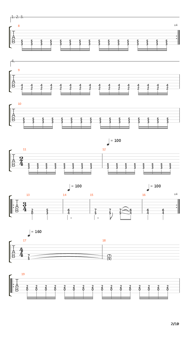 Maaneskyggens Slave吉他谱