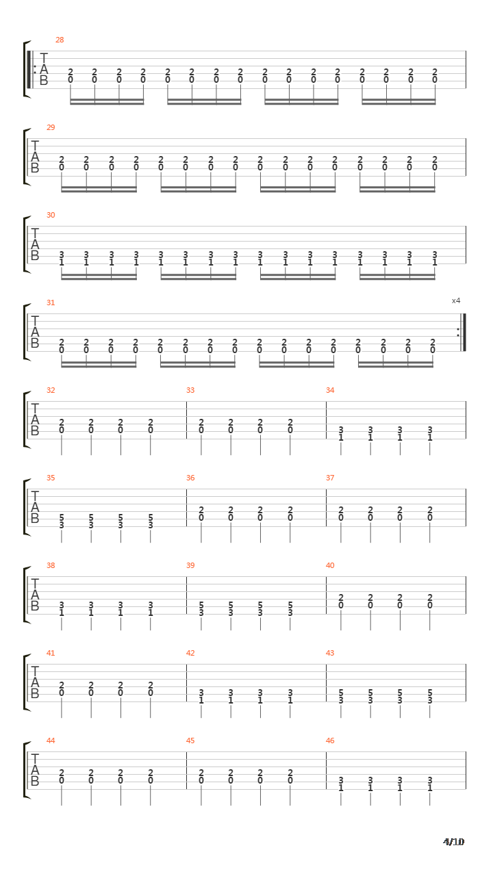 Maaneskyggens Slave吉他谱