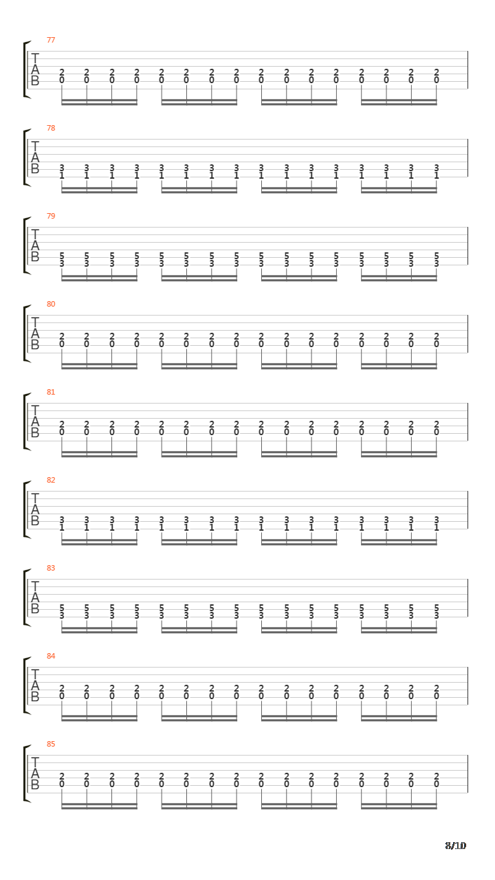 Maaneskyggens Slave吉他谱