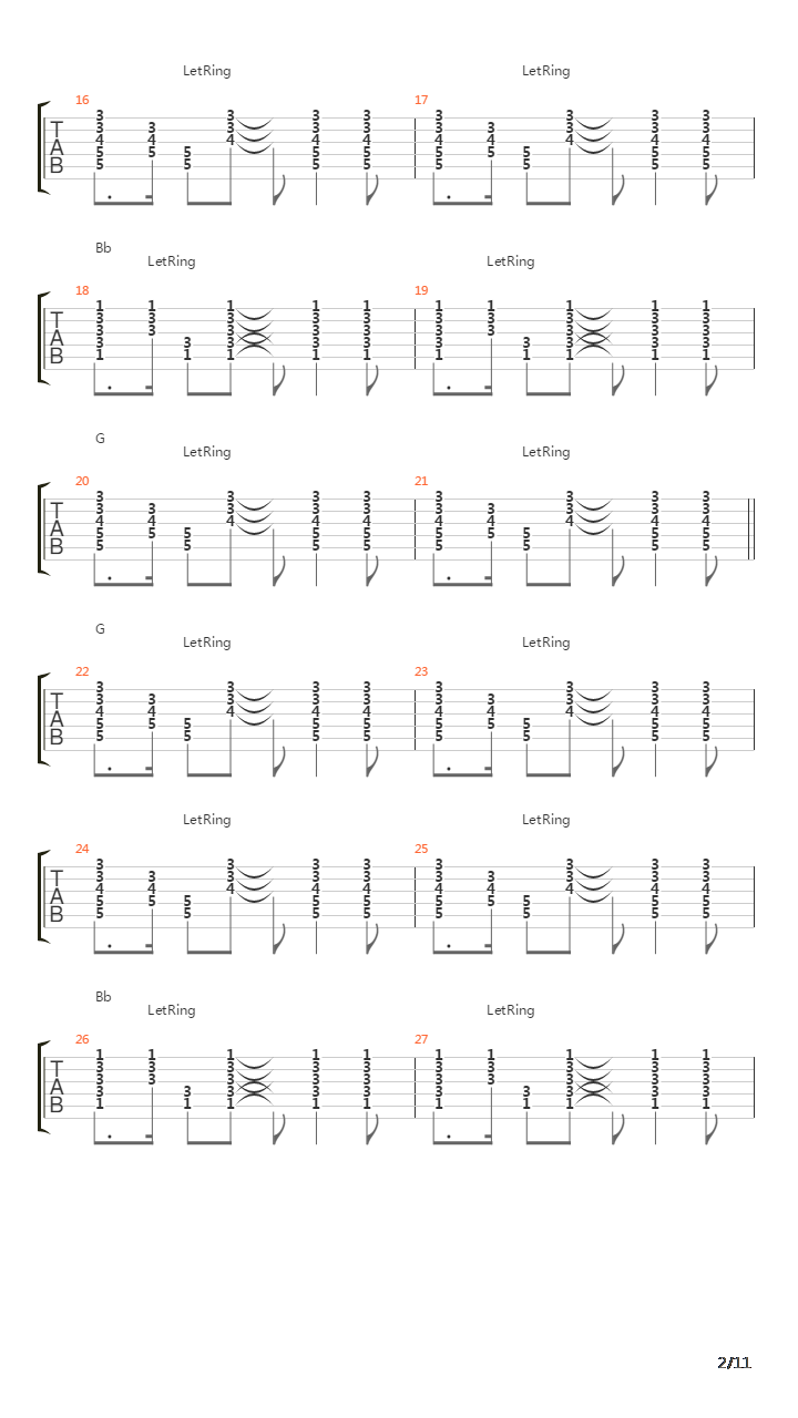 Dare吉他谱