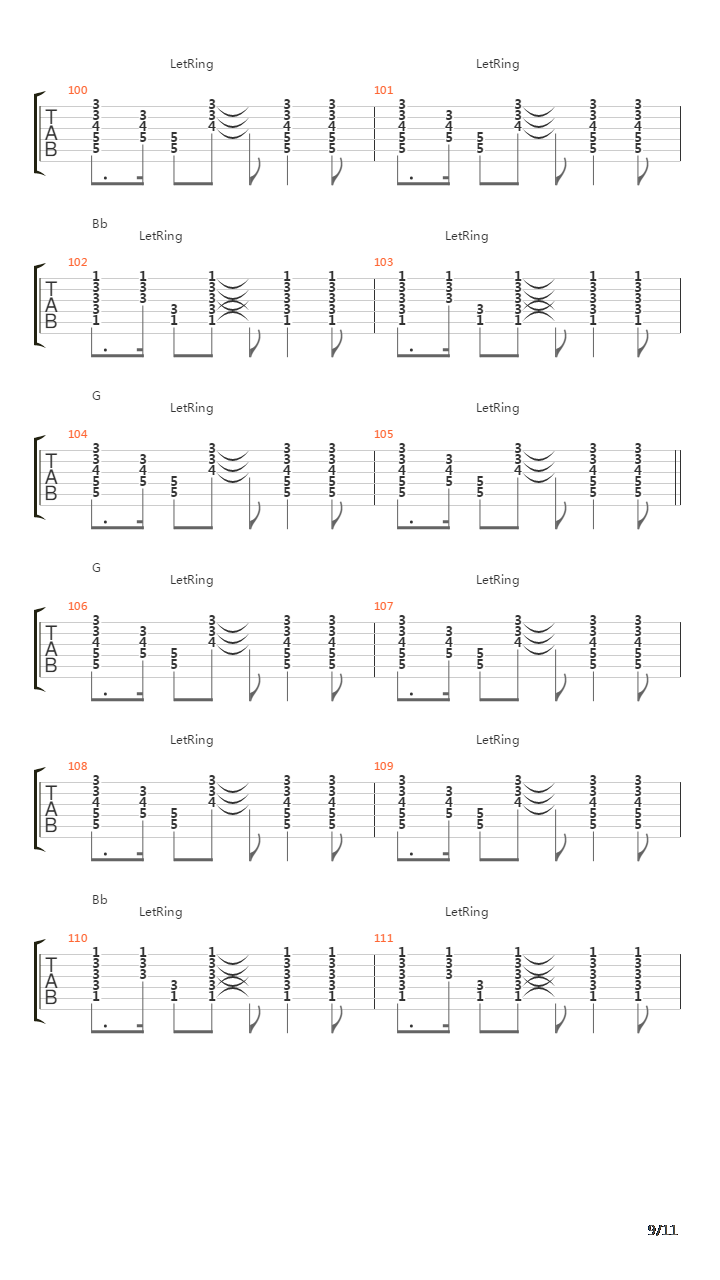 Dare吉他谱