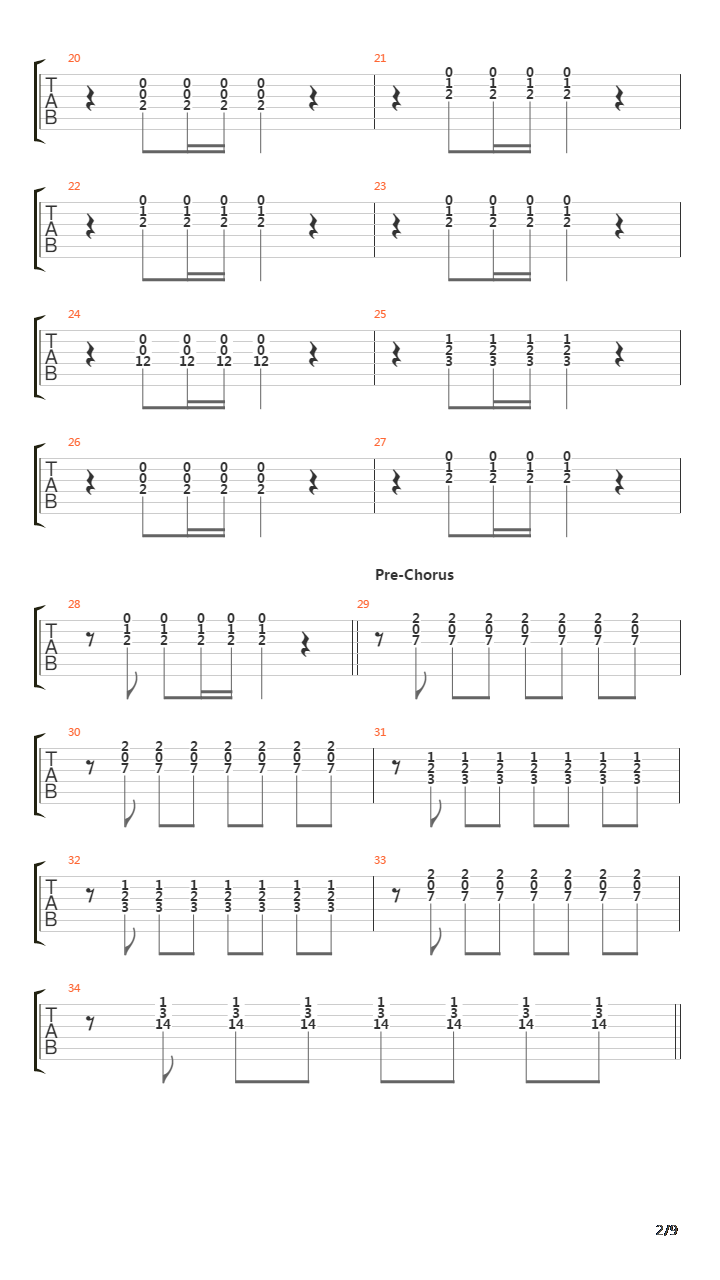 El Manana吉他谱