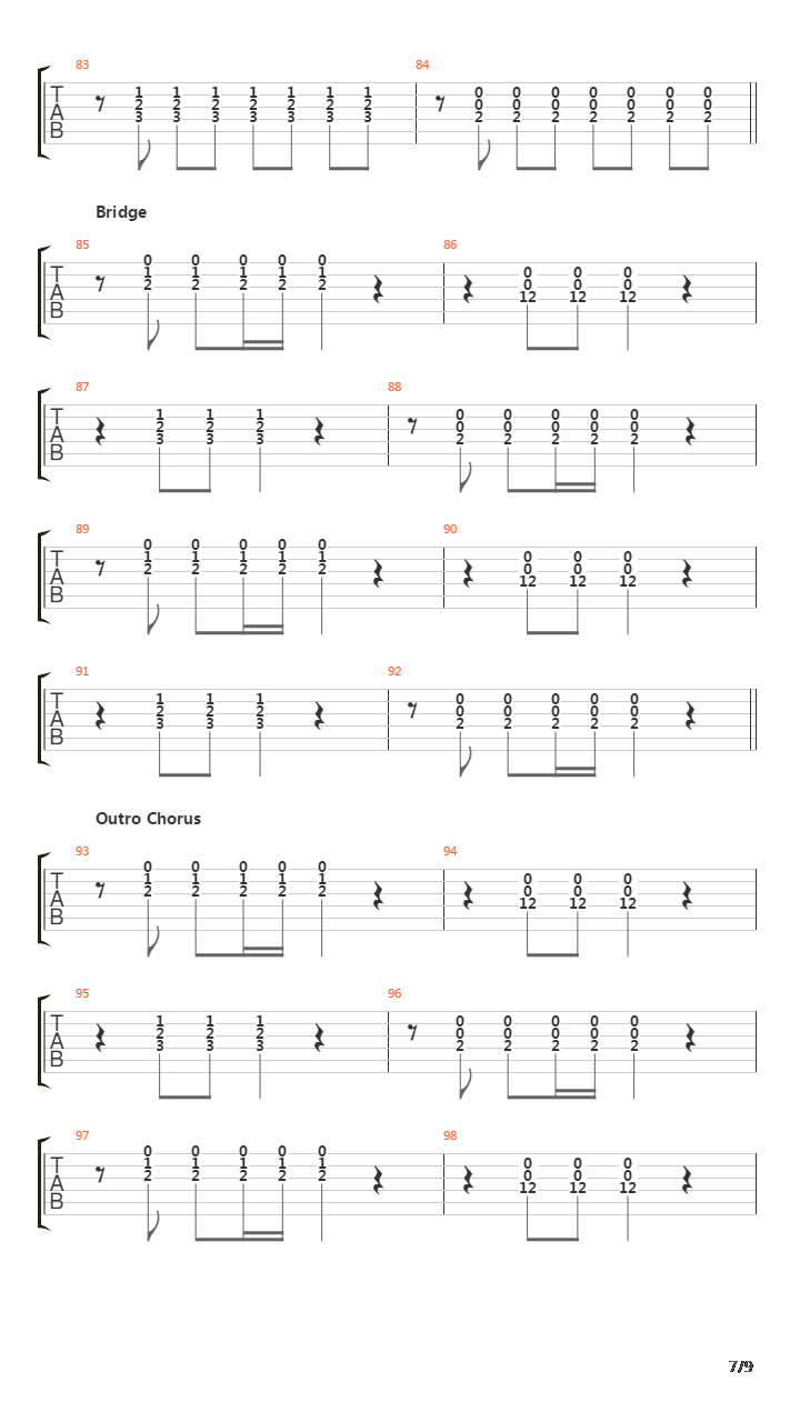 El Manana吉他谱