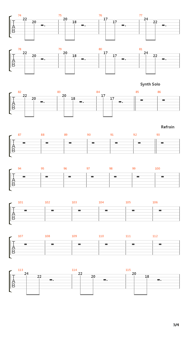 El Manana吉他谱