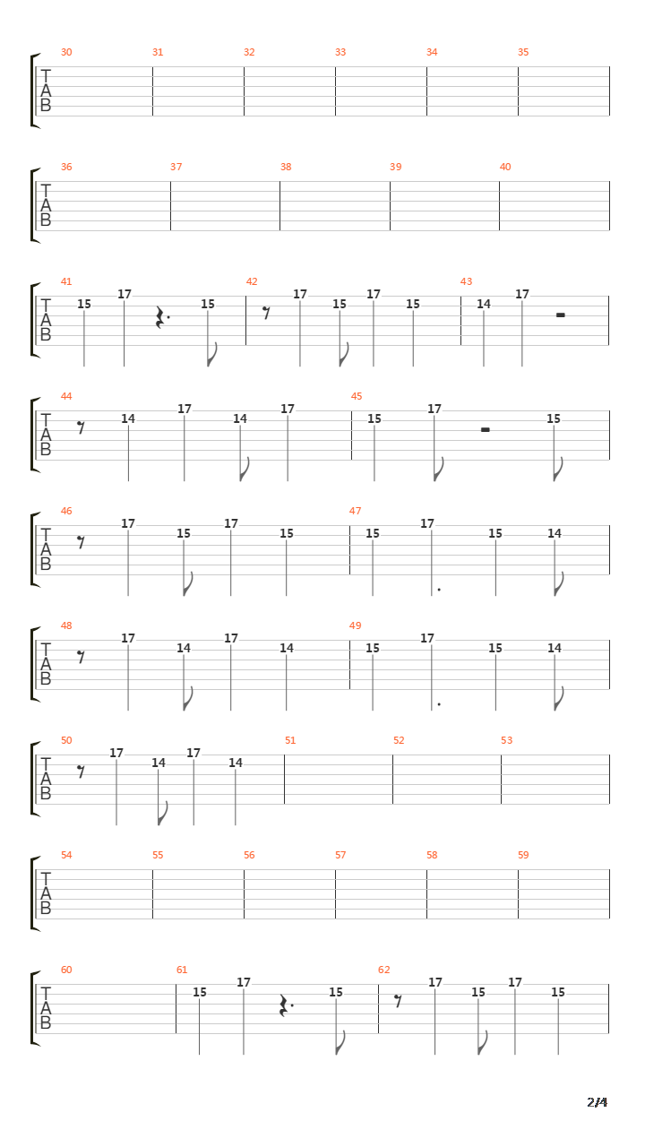 On Melancholy Hill吉他谱