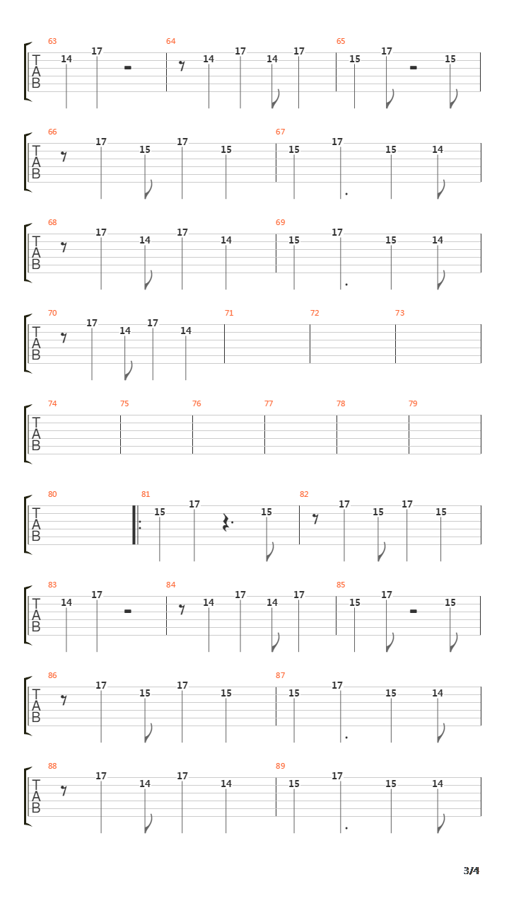 On Melancholy Hill吉他谱