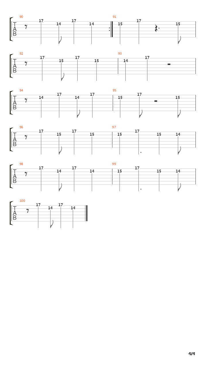 On Melancholy Hill吉他谱