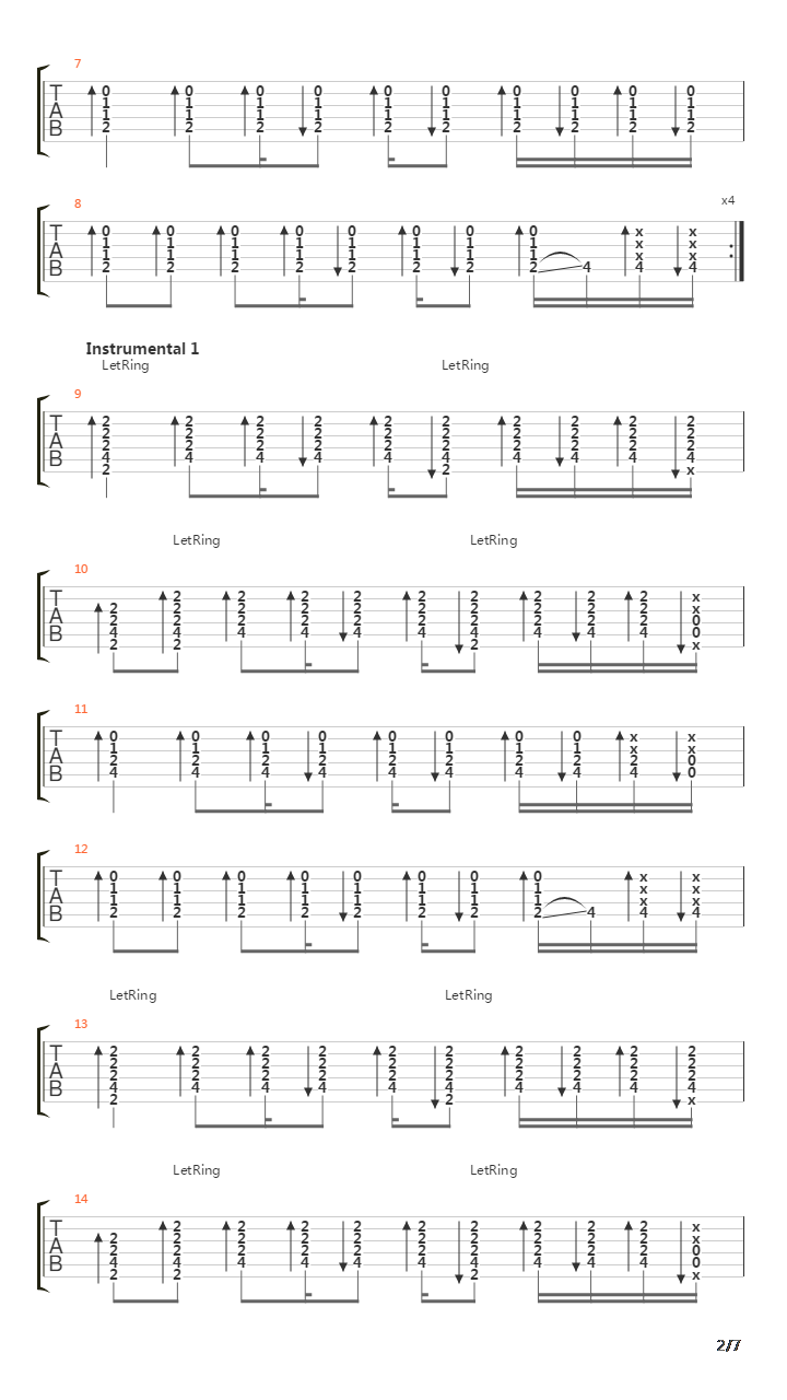 Parallel Lines吉他谱