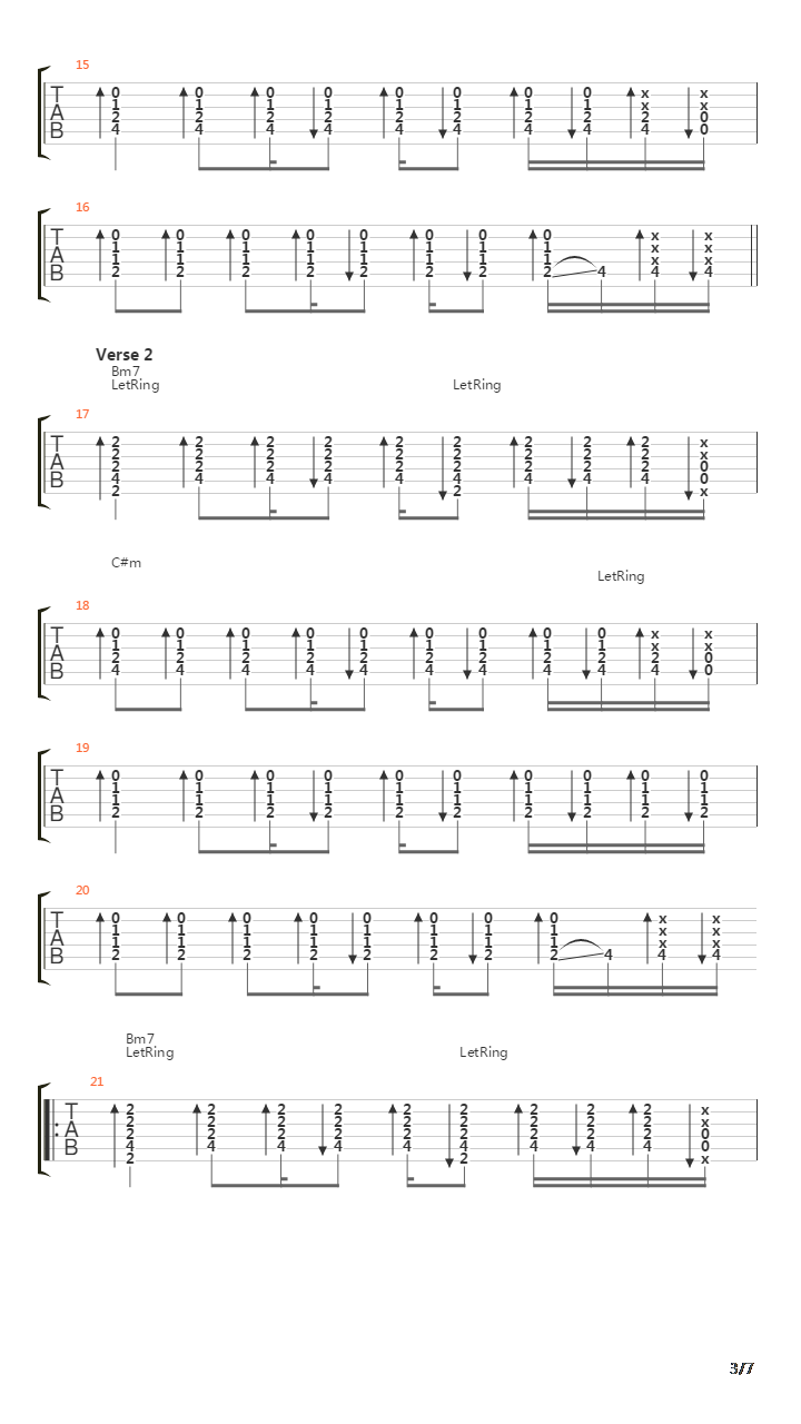 Parallel Lines吉他谱