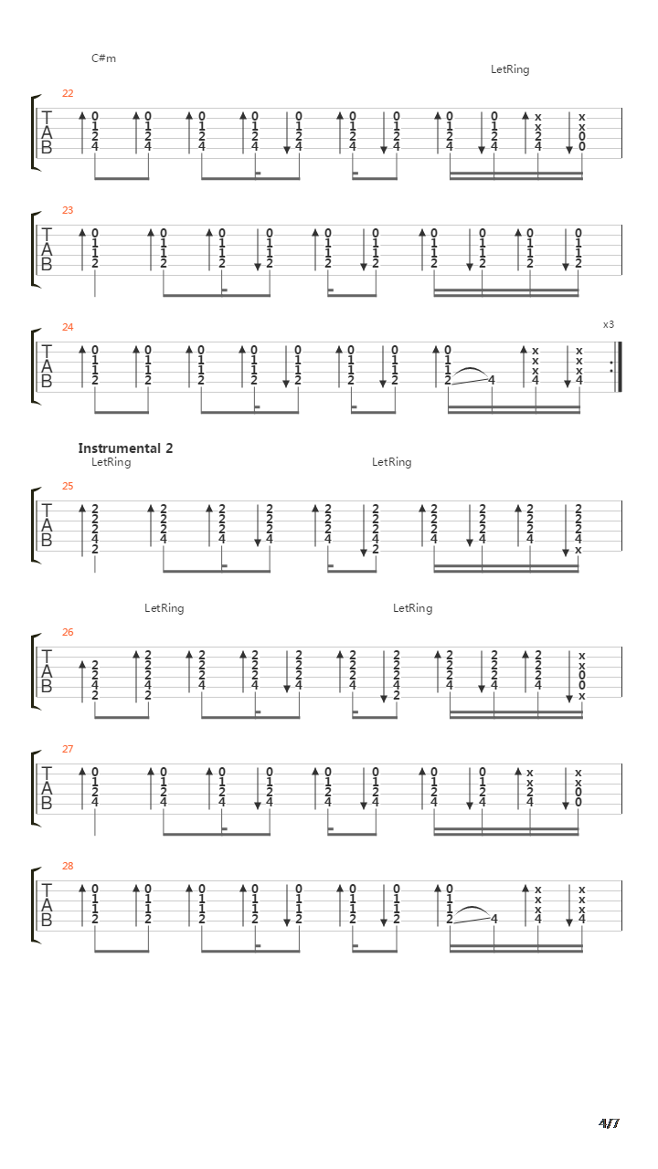 Parallel Lines吉他谱