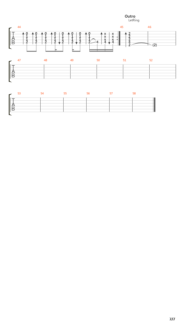 Parallel Lines吉他谱