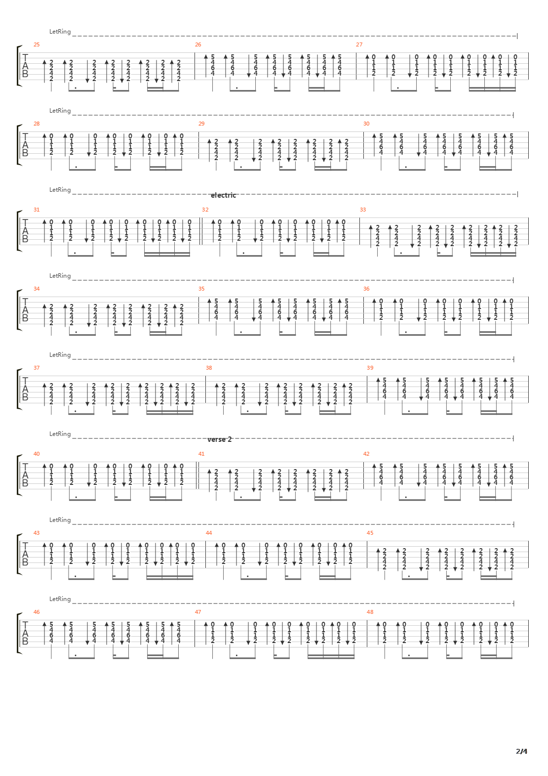 Parallel Lines吉他谱