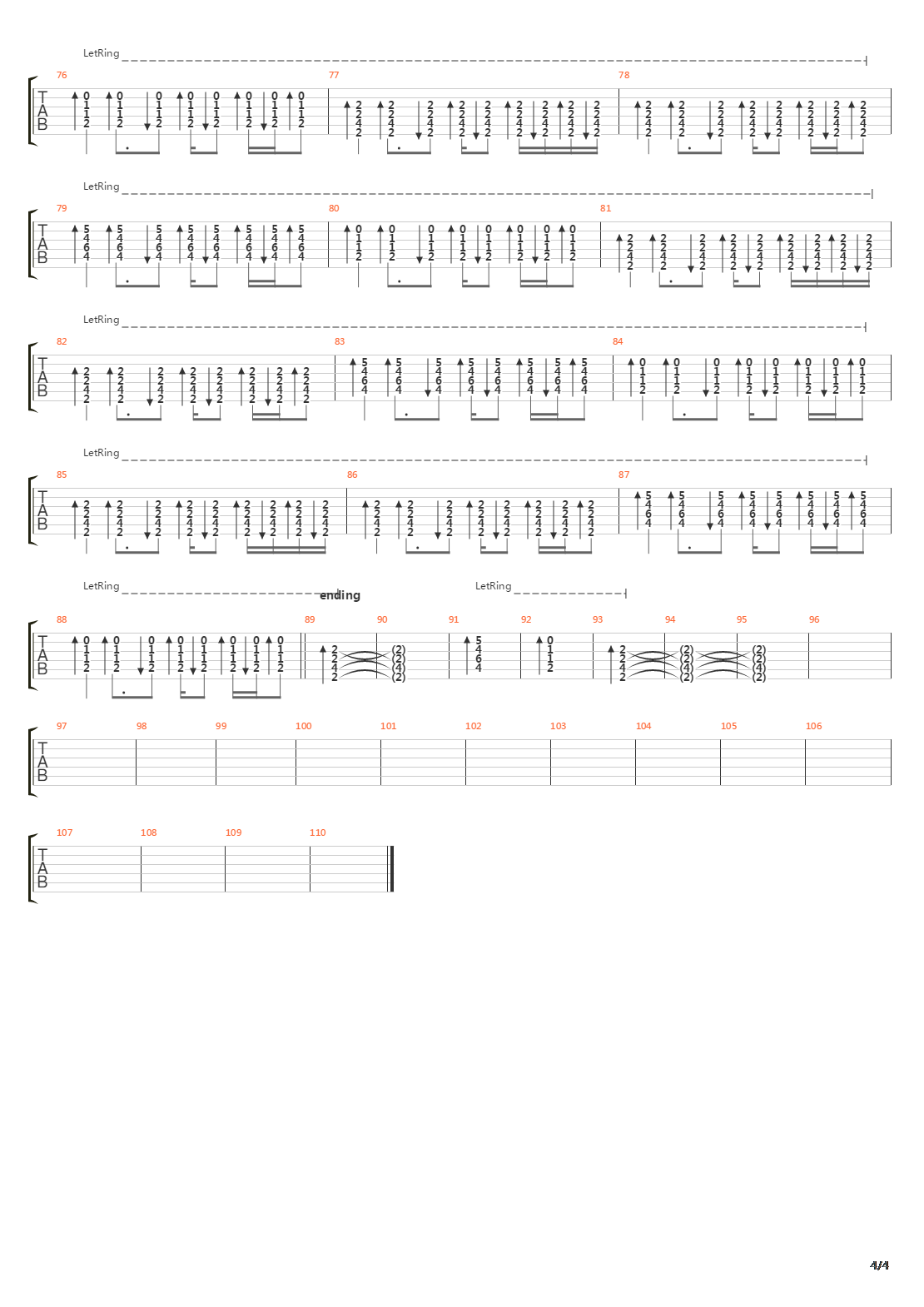 Parallel Lines吉他谱