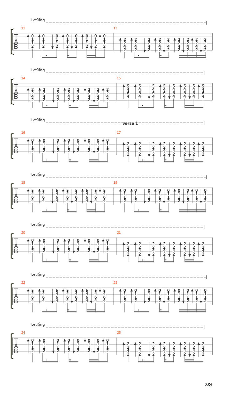 Parallel Lines吉他谱