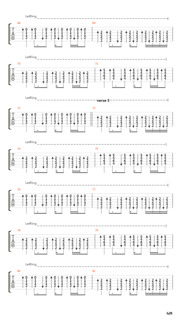 Parallel Lines吉他谱