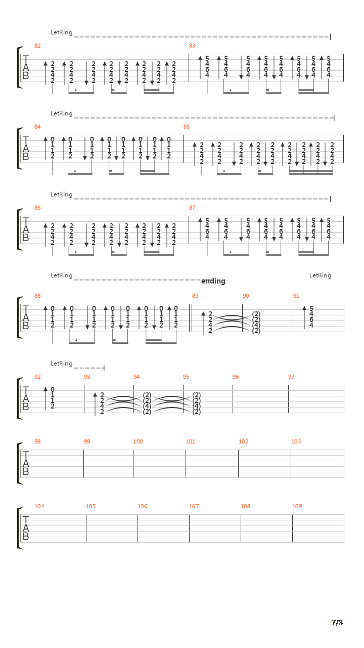 Parallel Lines吉他谱