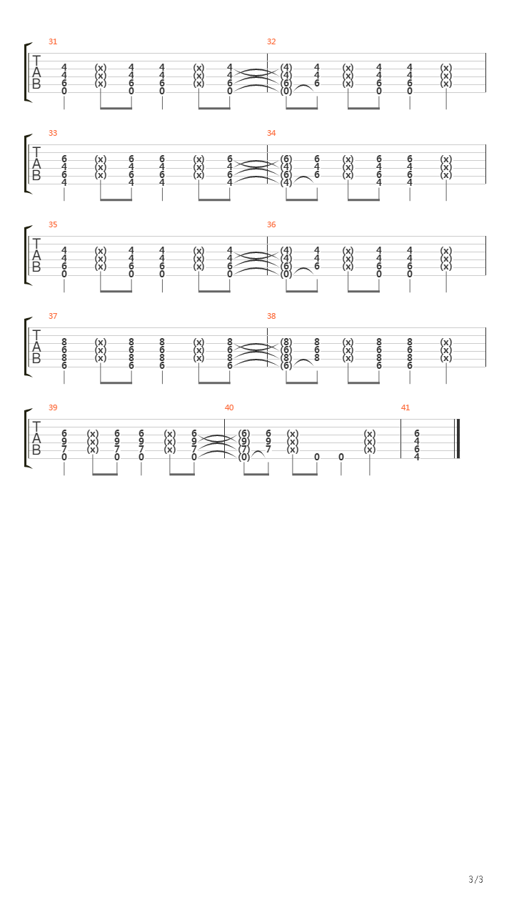 Passenger吉他谱