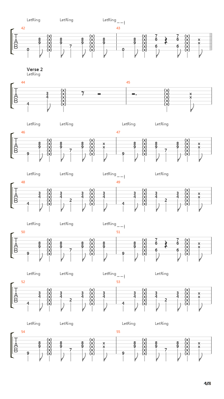 Singing Softly To Me吉他谱