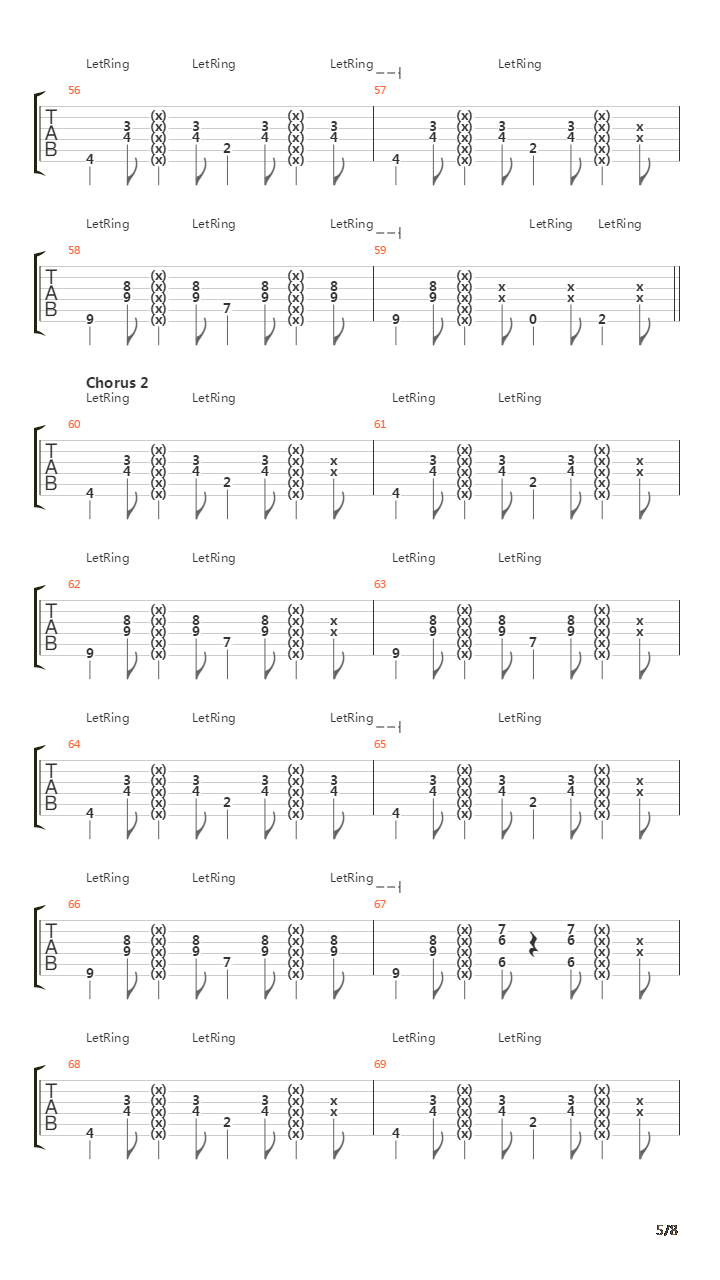 Singing Softly To Me吉他谱