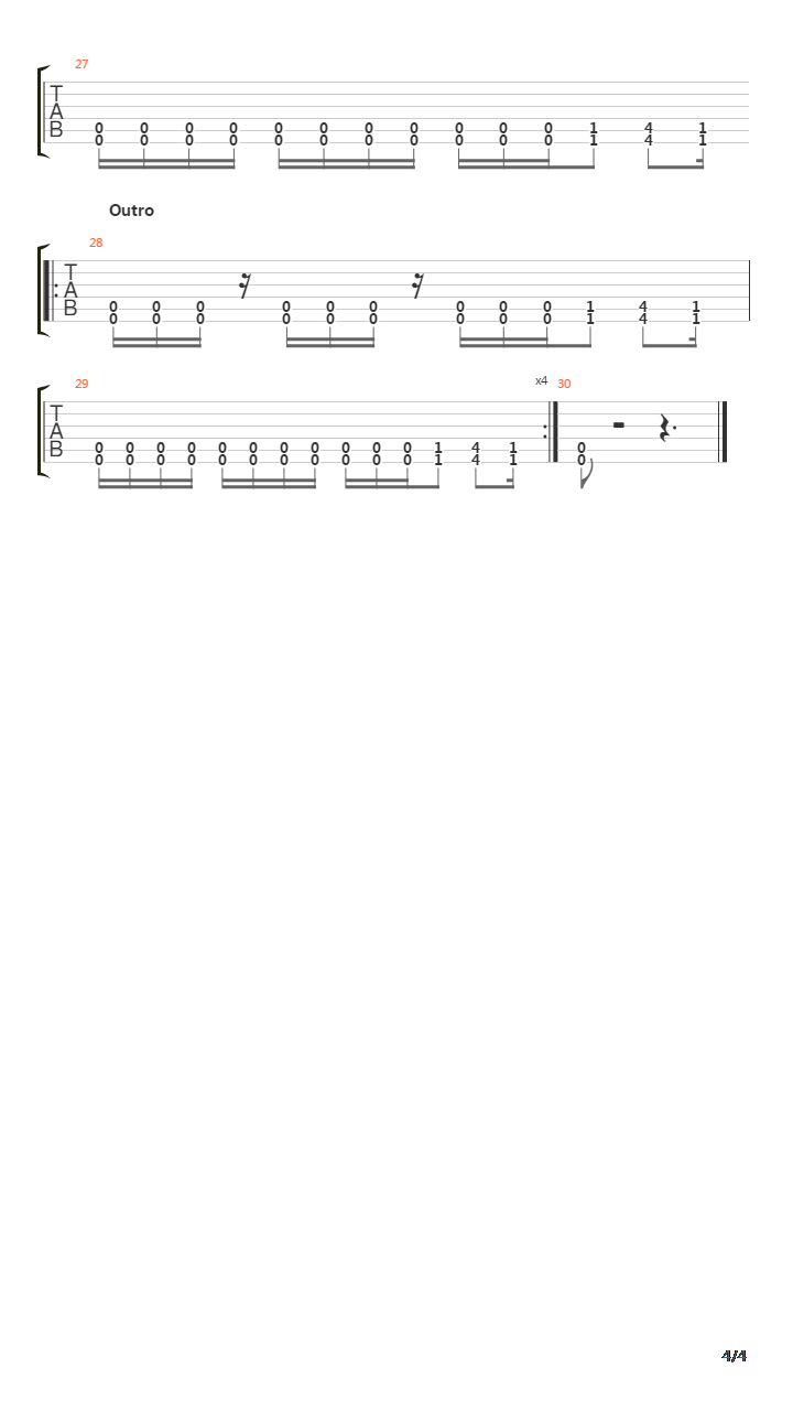 Bound To Violence吉他谱