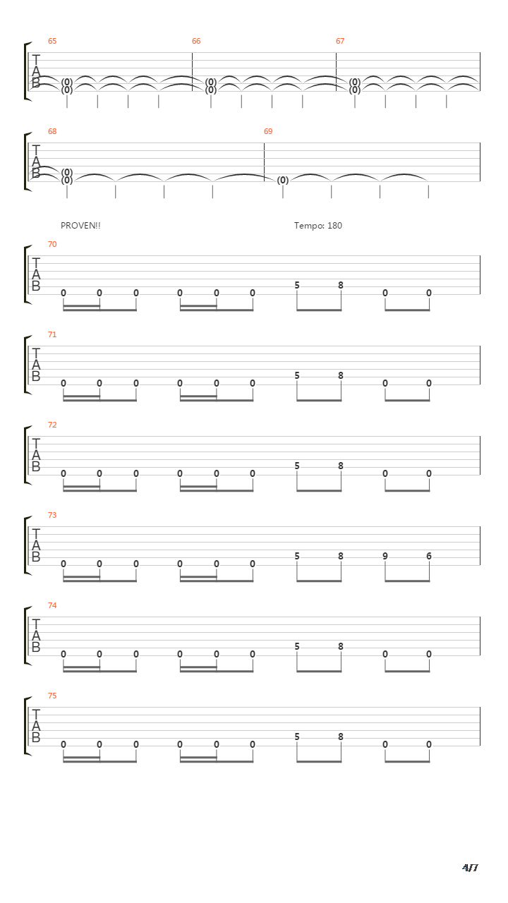 Proven吉他谱