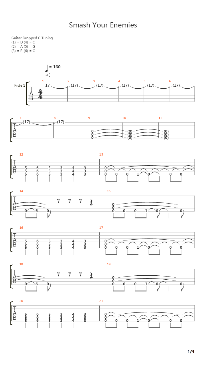 Smash Your Enemies吉他谱