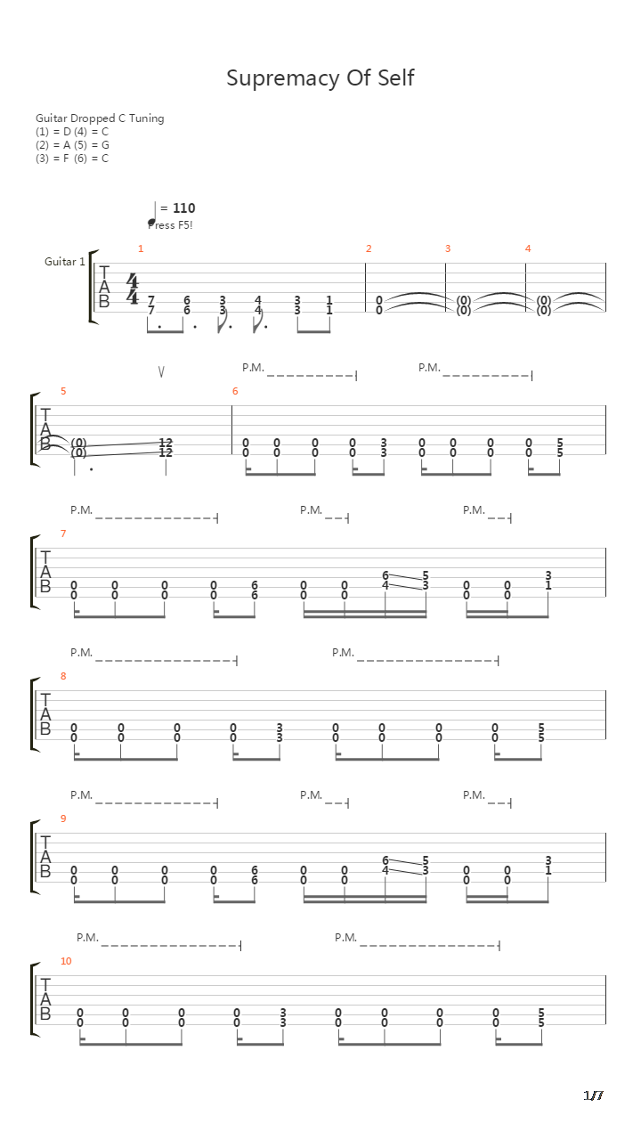 Supremacy Of Self吉他谱