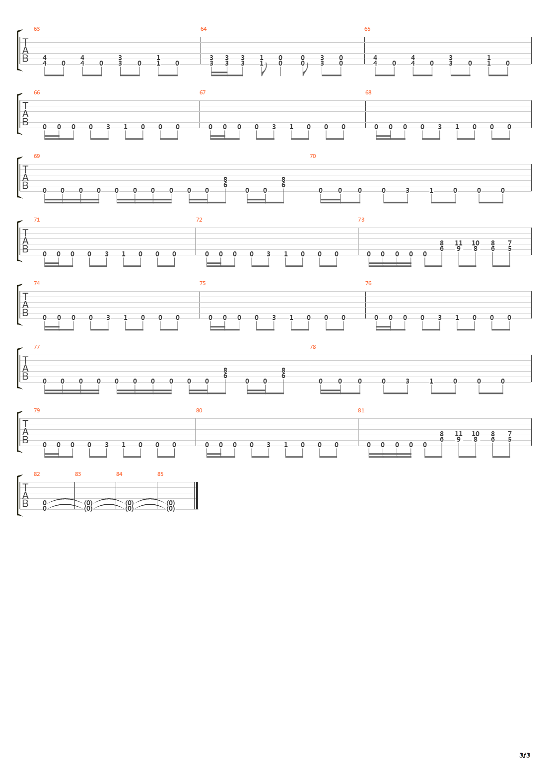 To The Threshold吉他谱
