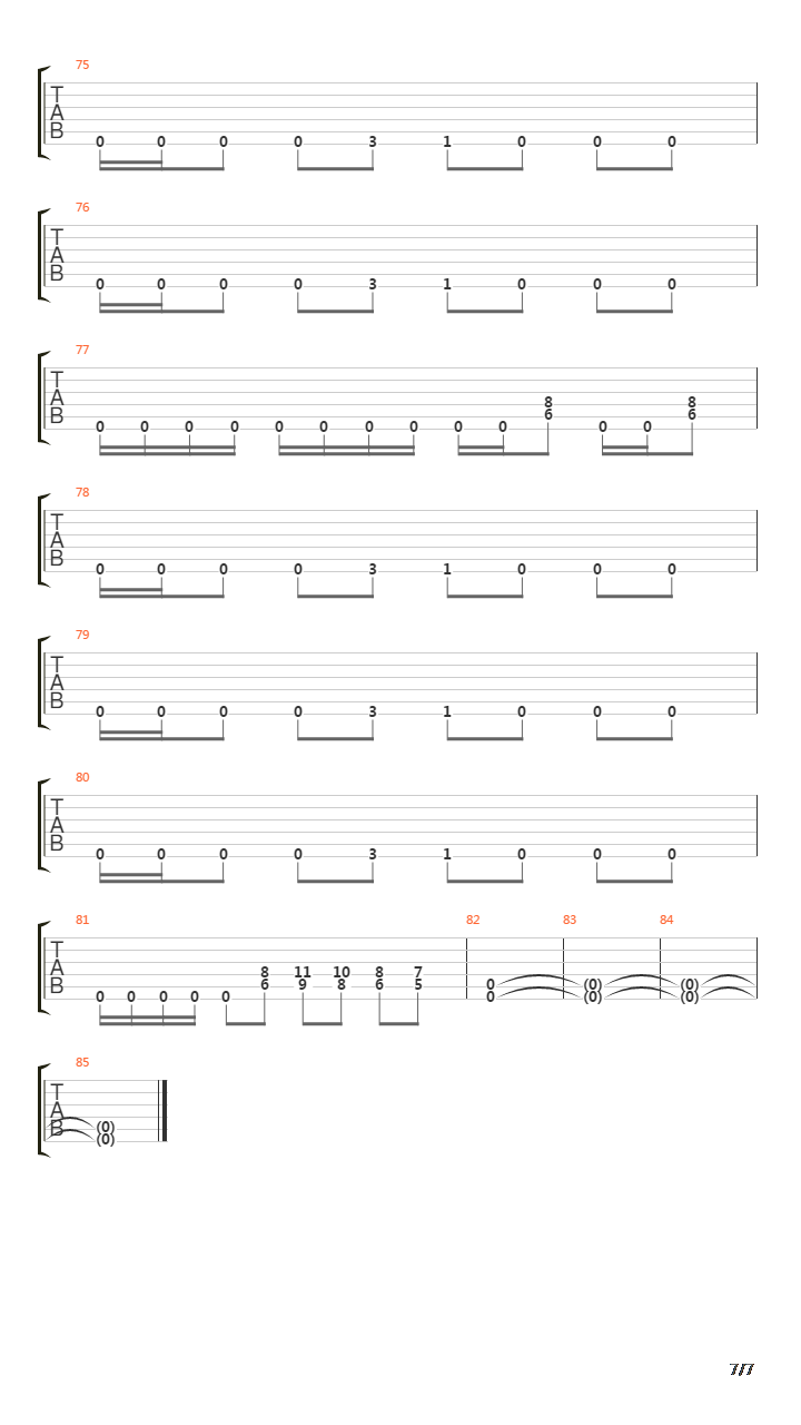 To The Threshold吉他谱