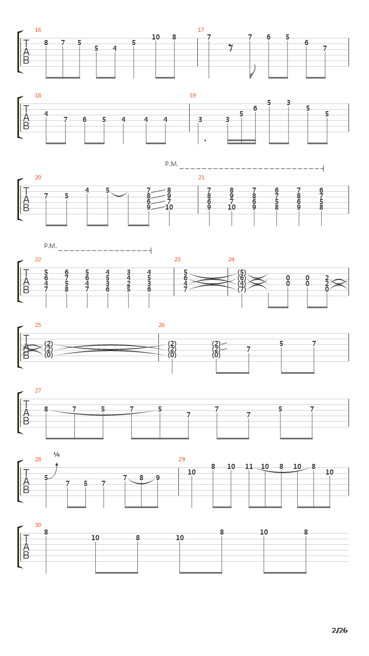 The Finish Line吉他谱