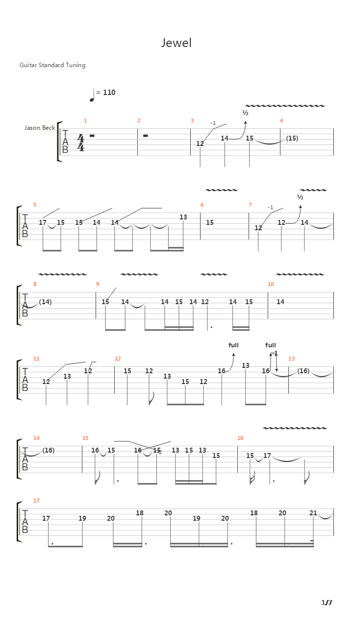 Jewel吉他谱