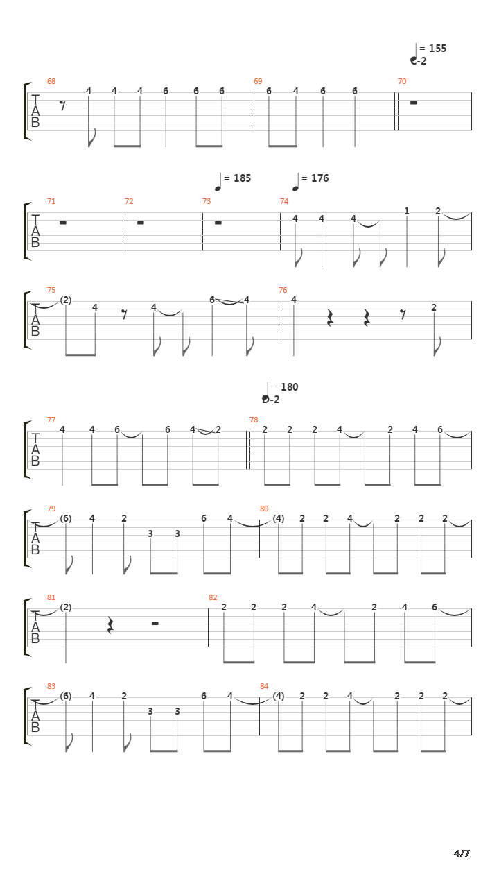 死亡笔记ED2 - 绝望ビリー吉他谱