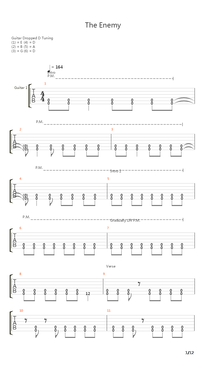 Enemy吉他谱