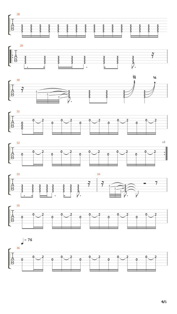 Touch吉他谱
