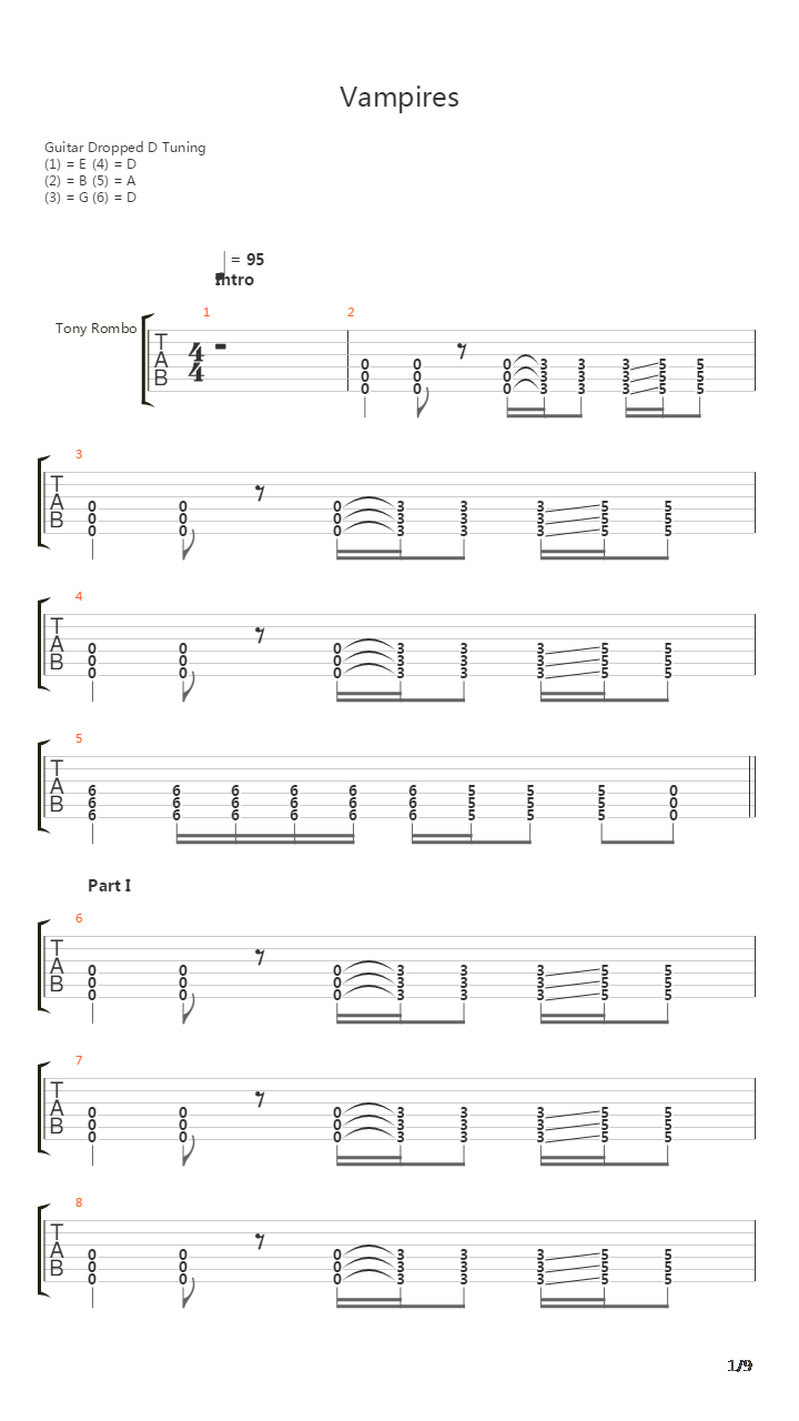 Vampires吉他谱