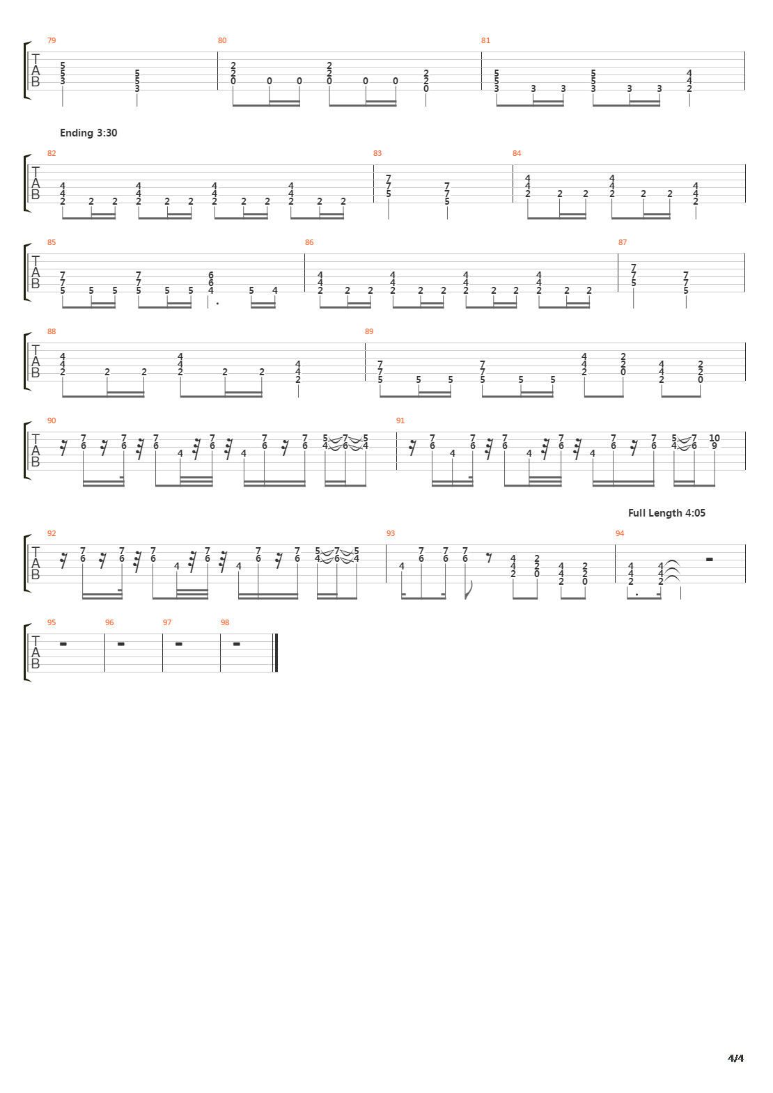 At The End Of The Rainbow吉他谱