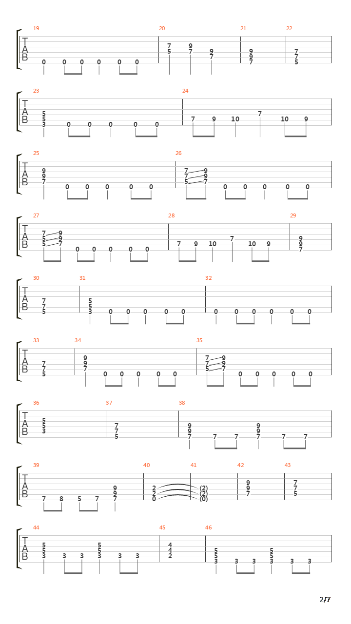 At The End Of The Rainbow吉他谱